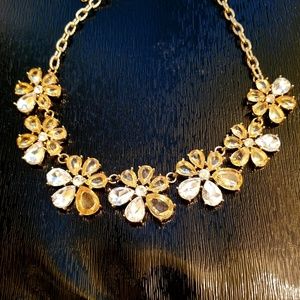 Jeweled Flower Necklace- Costume